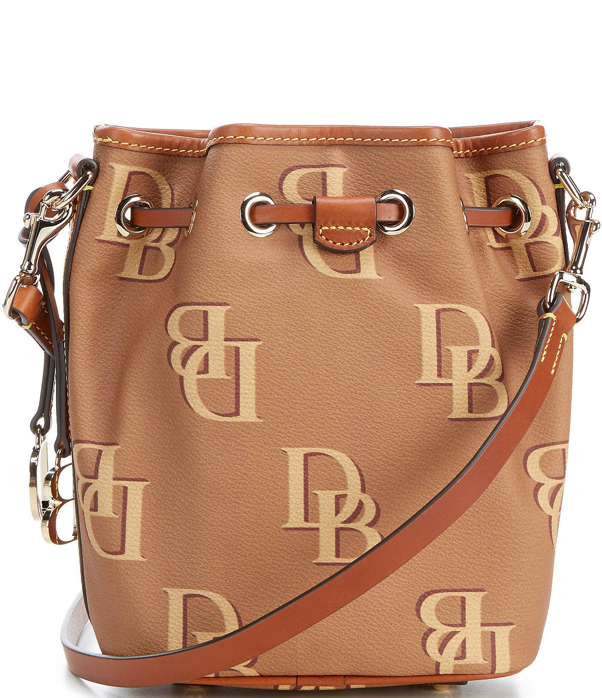 Saddle Coated Cotton Drawstring Bag T405279