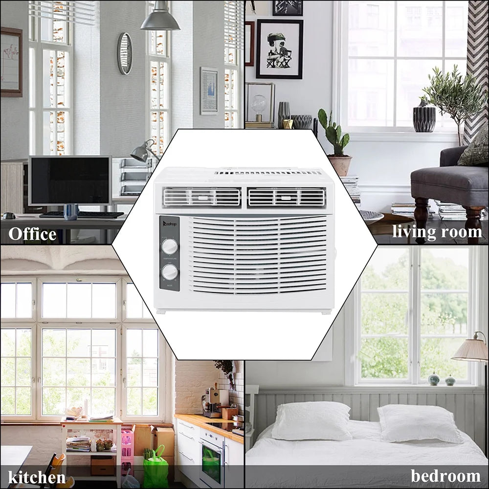 5000BTU 115V 450W White Window Air Conditioner T83269