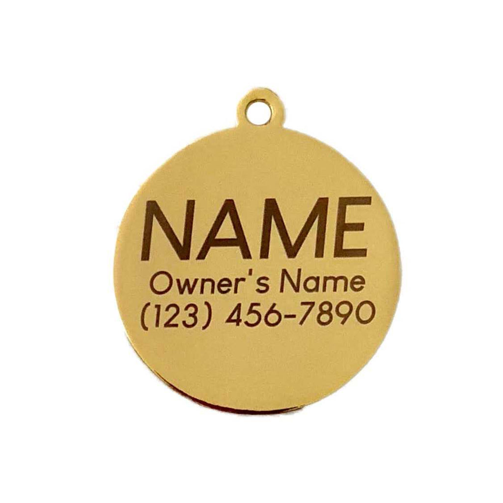Rose Gold Pet ID Tag F92327