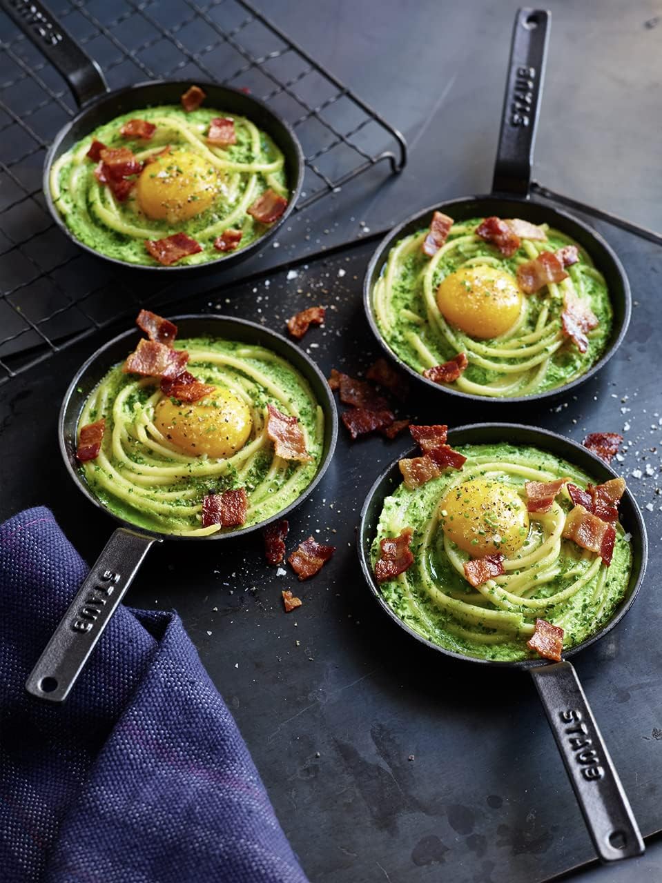 Matte Black Cast Iron Mini Frying Pan R992