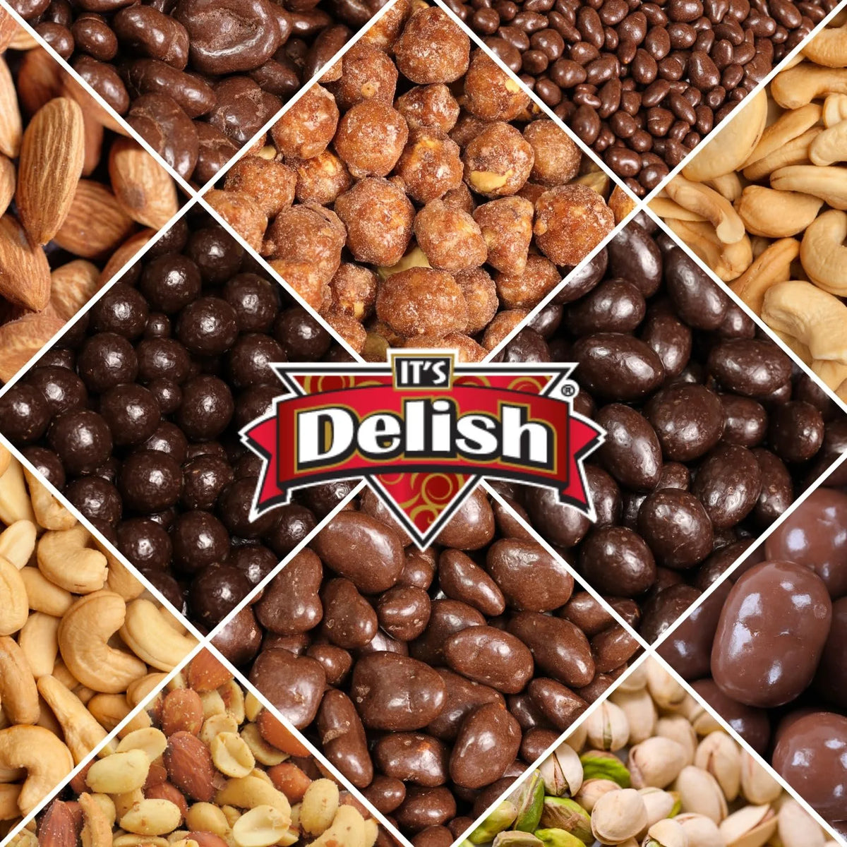 Dark Chocolate Covered Toffee Coated Hazelnuts 10 lbs Bulk Bag A423951