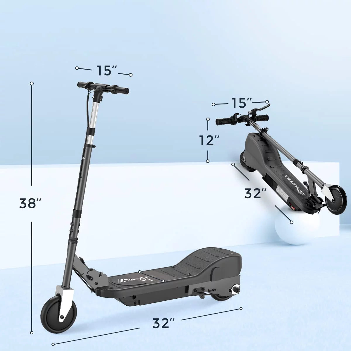 Folding Electric Scooter with Adjustable Handlebar U229616