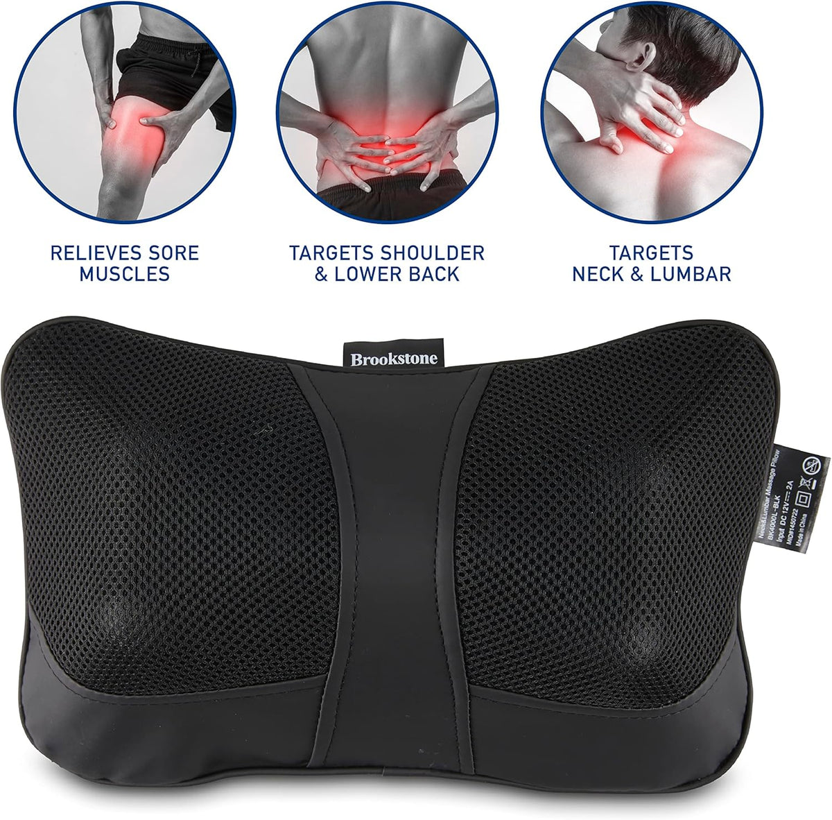 Deep Kneading Massage Pillow with Heat O664