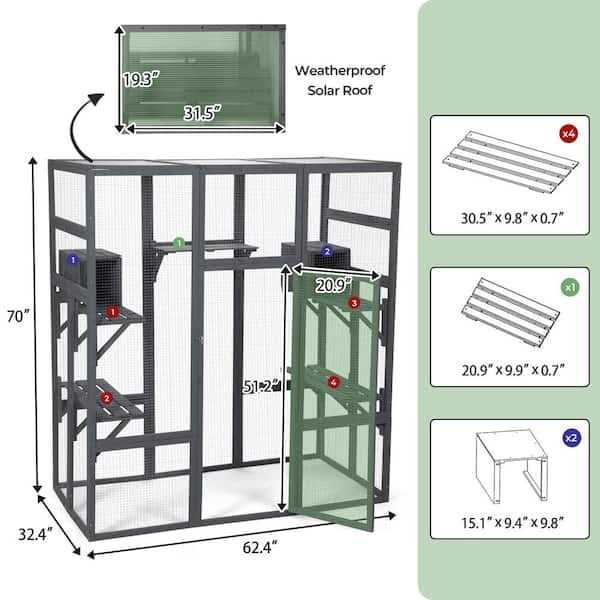 Large Catio Cat Enclosure Playpen U37299