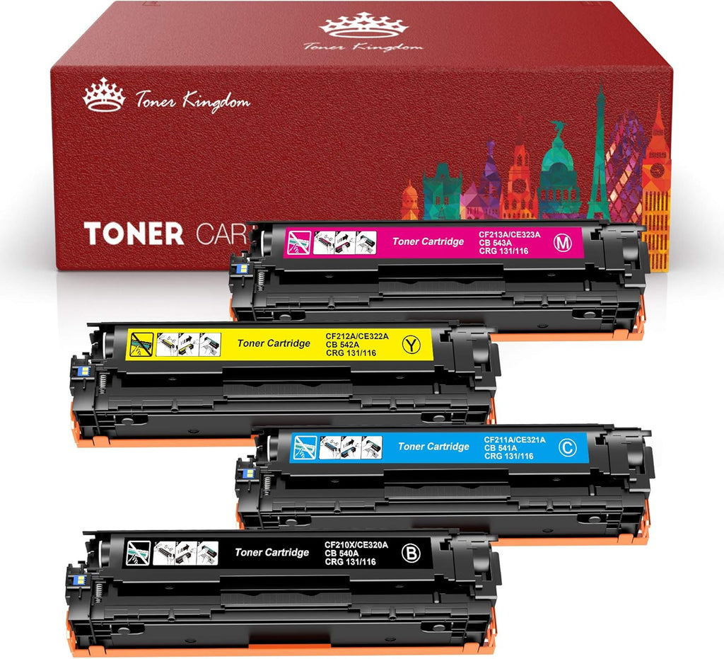 Compatible Toner Cartridges 4-Pack Black Cyan Magenta Yellow A5115