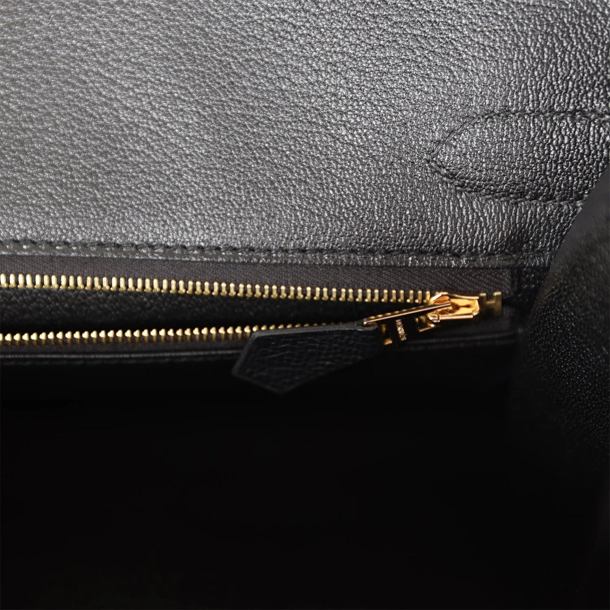 Black Leather Handbag J5644