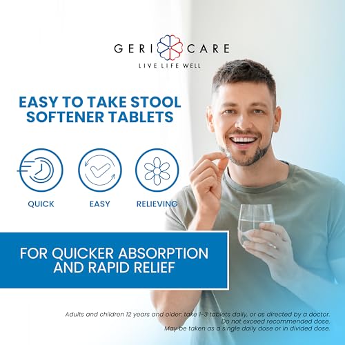 Docusate Sodium Stool Softeners 100mg Crushable Tablets 200 Count F71554