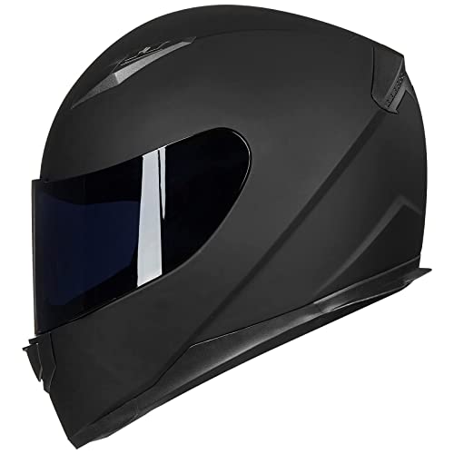 Full Face Motorcycle Helmet with Removable Neck Scarf and 2 Visors F80921