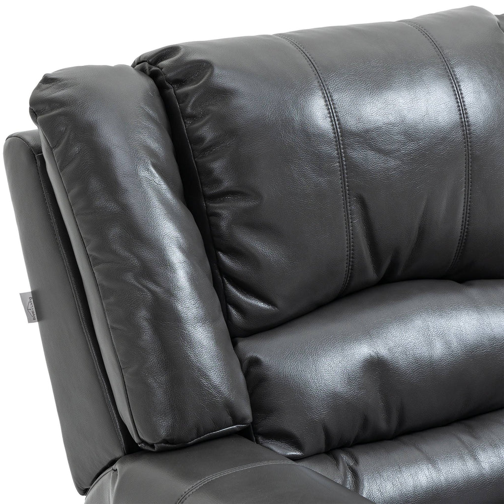 Black Microfiber Manual Standard Recliner N130483