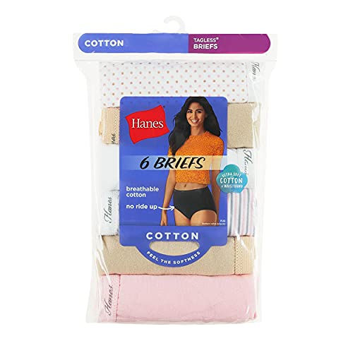 Women's Cotton Brief Underwear 6-pack M456