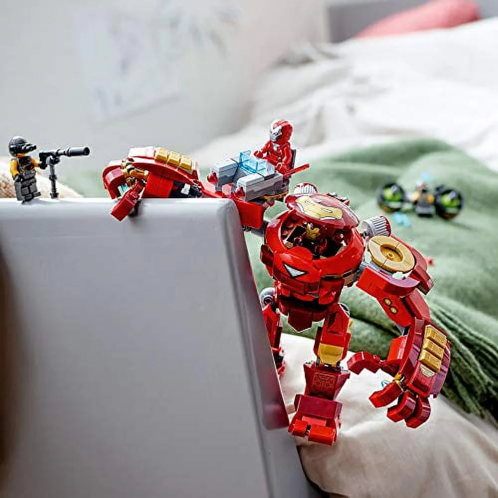 LEGO Marvel Avengers Iron Man Hulkbuster Versus A.I.M. Agent 76164, Interactive Brick-Build Playset with Minifigures (456 Pieces) Z6334