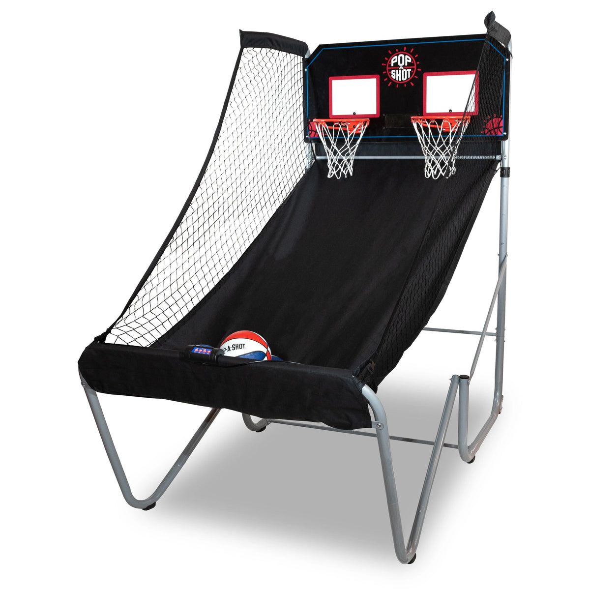 Black Foldable Basketball Arcade Game with 7 Basketballs Z13836