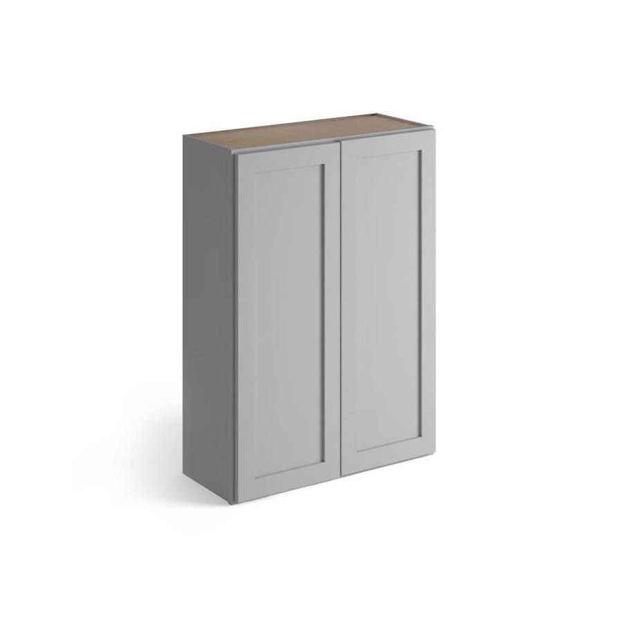 24-in W x 42-in H x 12-in D Gray Birch Wall Cabinet F446154
