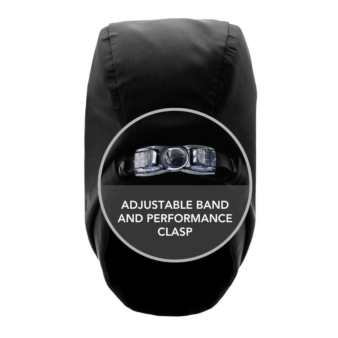 Satin-Lined Waterproof Adjustable Swim Cap F47188