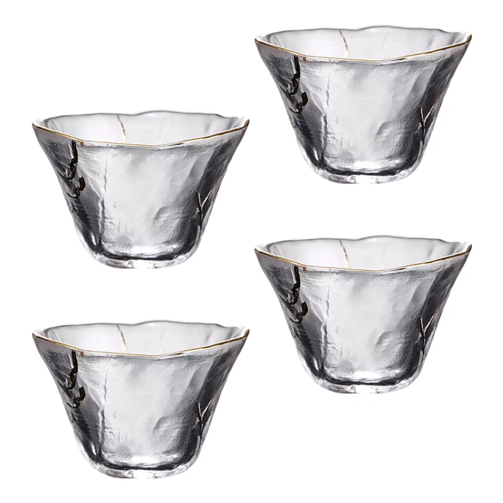 4pcs Glass Sake Cups R2457