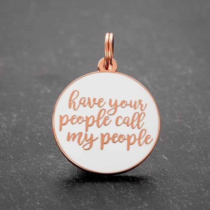Rose Gold Pet ID Tag F92327