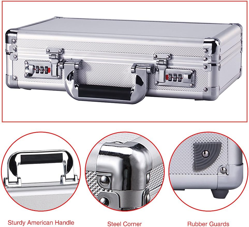 Silver Aluminum Hard Case B2144
