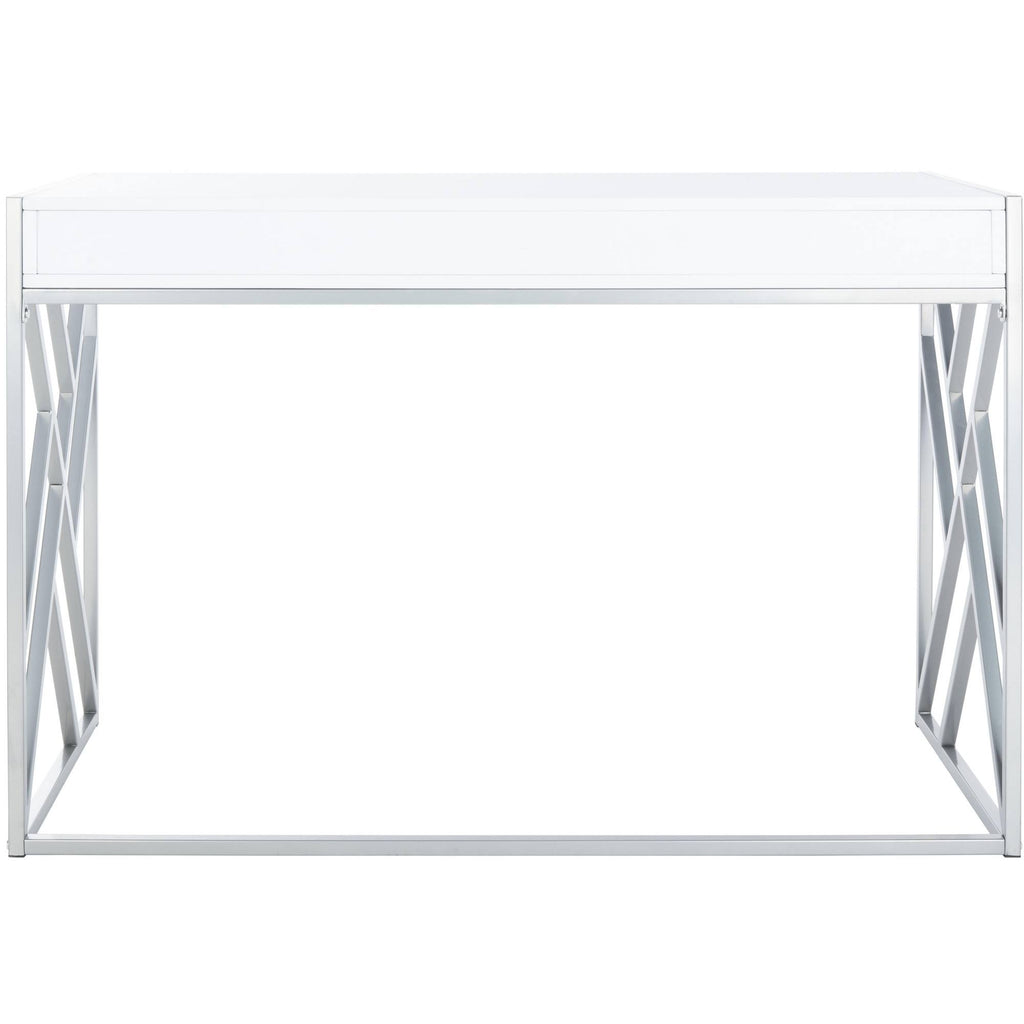 White 1 Drawer Desk E487