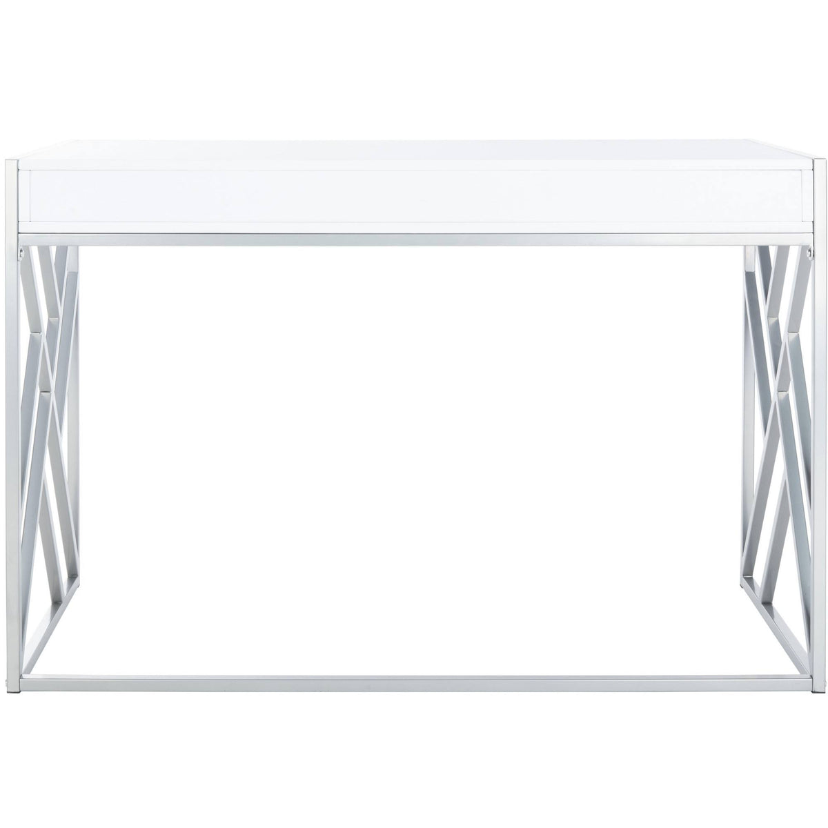 White 1 Drawer Desk E487