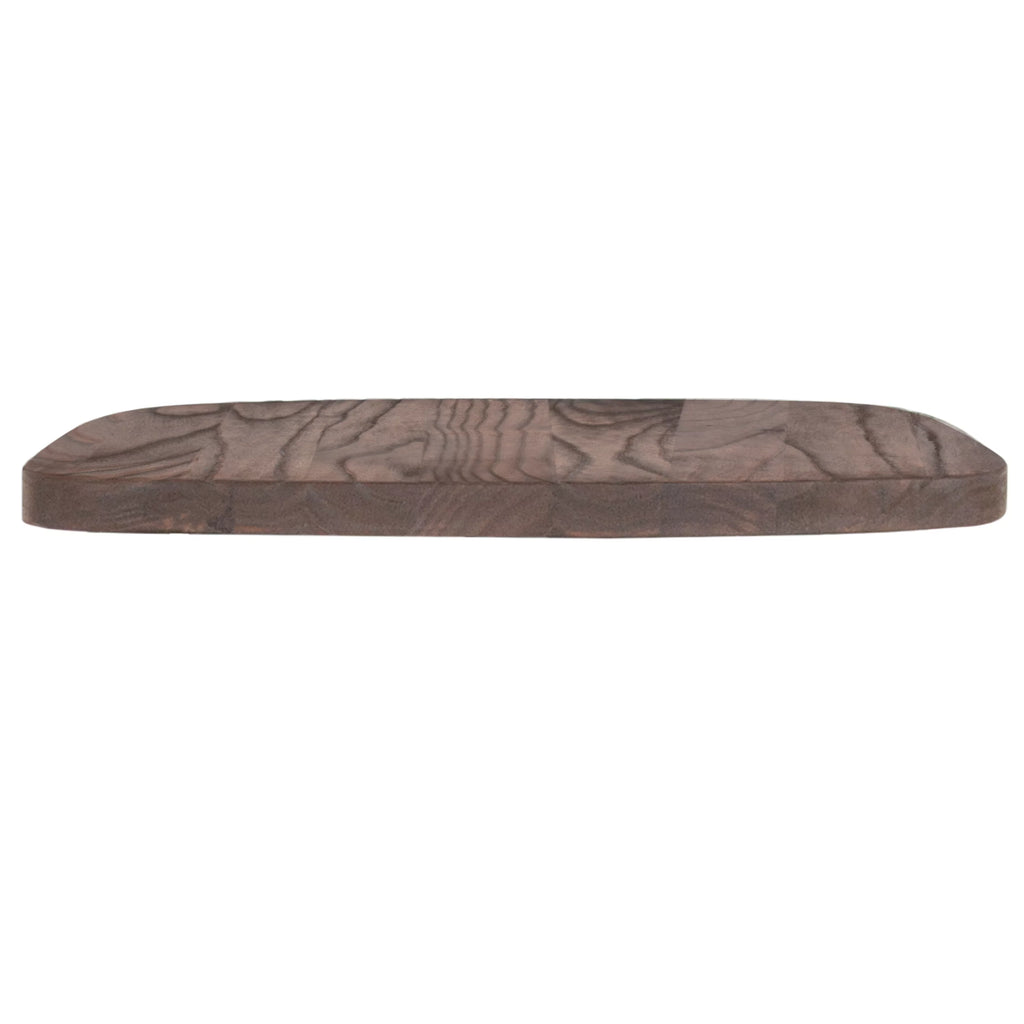 Rustic Walnut Wood Seat F21058