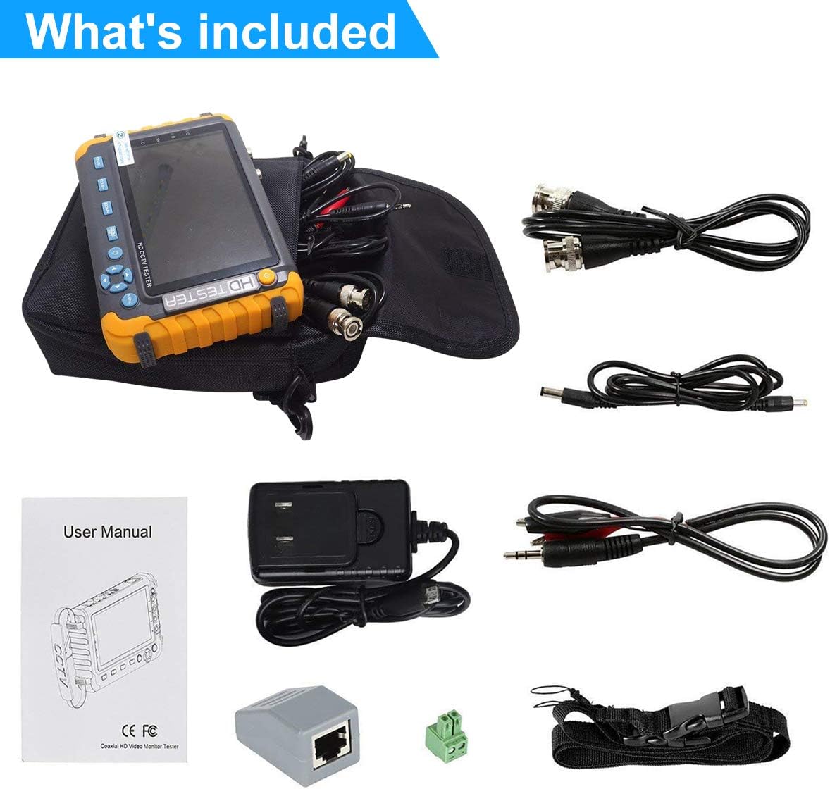 5 Inch 4 in 1 CCTV Monitor Tester with VGA DC12V Output C158493
