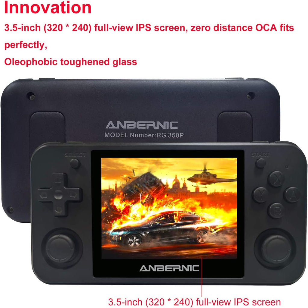 Handheld Game Console with 3.5 Inch HD Screen (Black) B847626