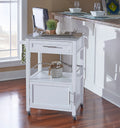 White Wood Kitchen Cart S79449