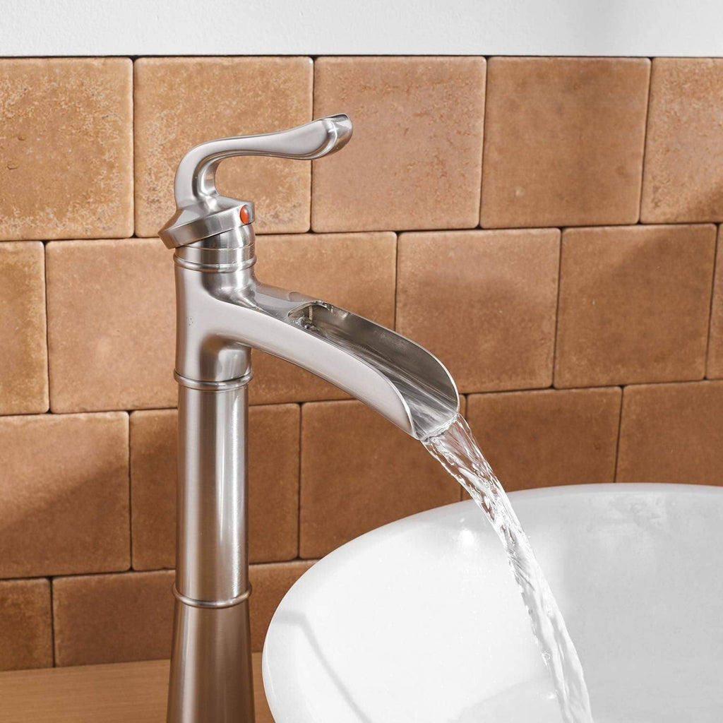 Oil Rubbed Bronze Vessel Sink Faucet with Pop Up Drain F7219