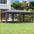 19.7'x13.1' HDPE Party Tent with 6 Mesh Sidewalls S851