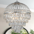 Brass Gold 9-Lights Crystal Chandelier B8902