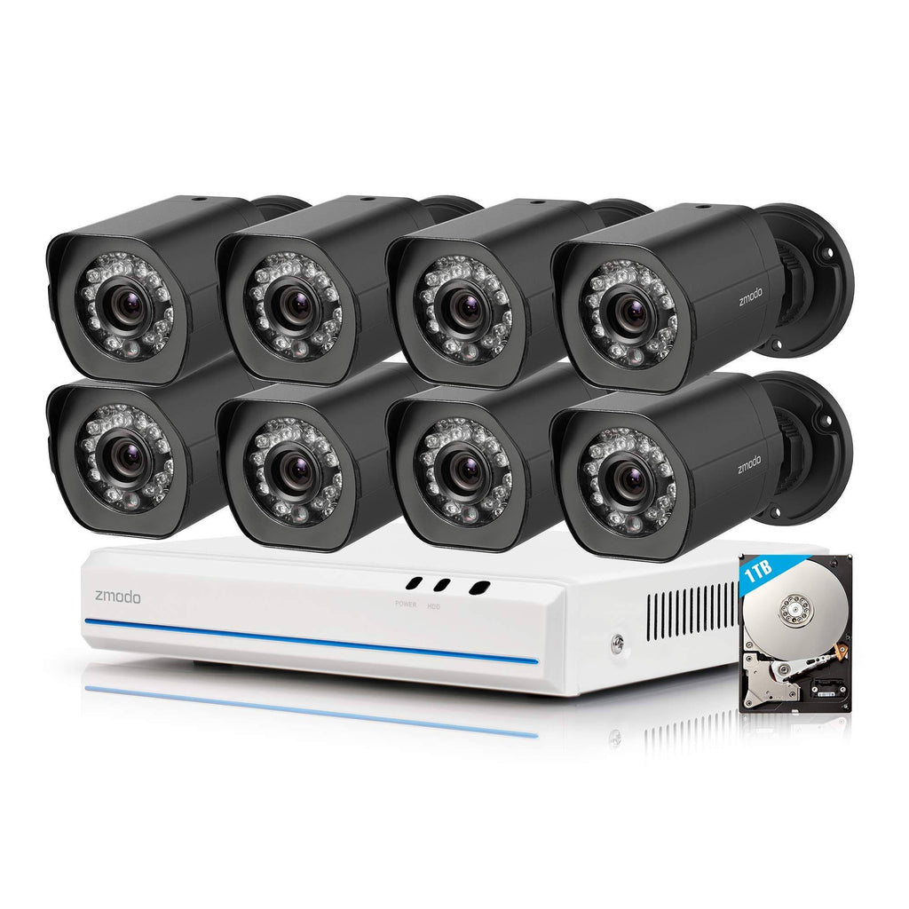 8CH NVR with 8 Cameras 1TB HDD J9128