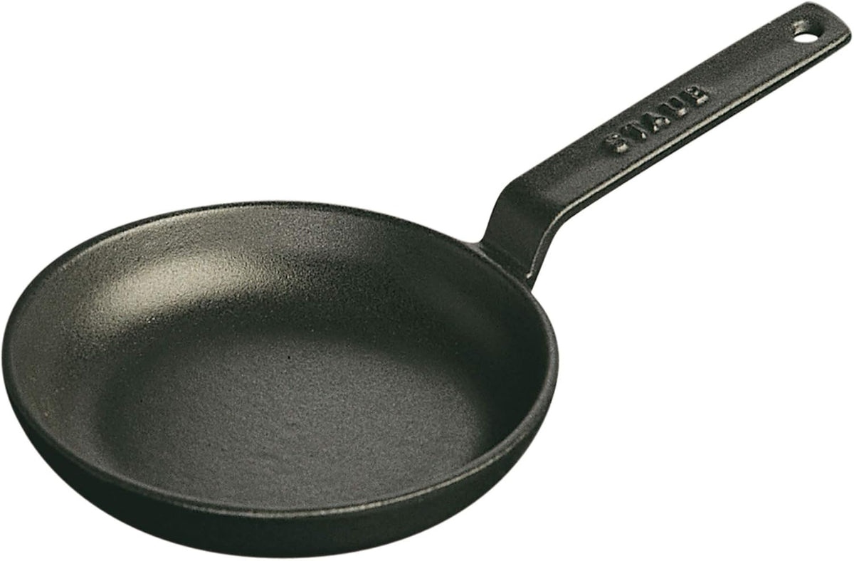 Matte Black Cast Iron Mini Frying Pan R992