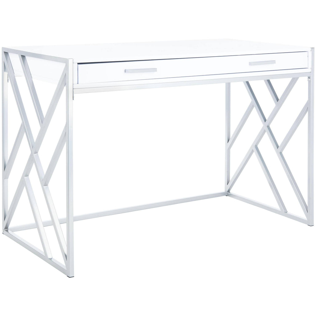 White 1 Drawer Desk E487