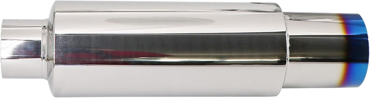 Blue Burnt Stainless Steel Exhaust Tip 18.5" Length Pack of 2 Z3209
