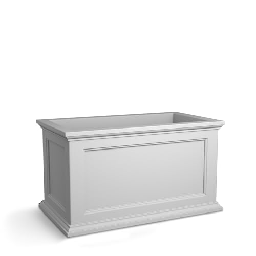 Black Rectangle Planter with Built-In Water Reservoir C83877