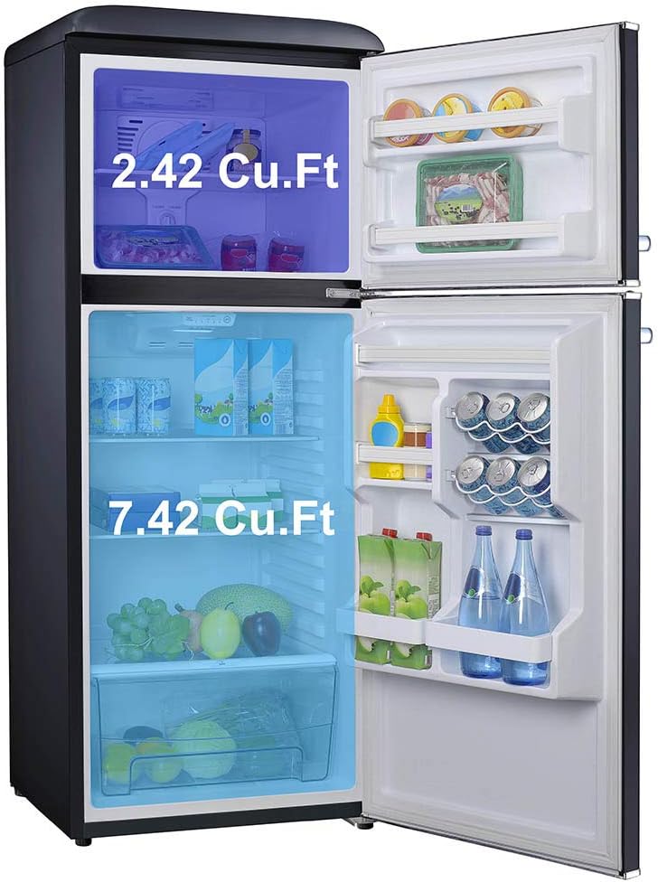 Black 10.0 Cu Ft Top Freezer Refrigerator K2755