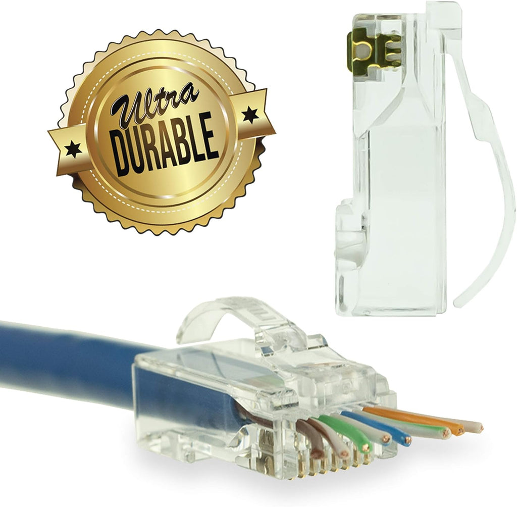 Snagless RJ45 Cat6 STP Connectors 100 Pack V505
