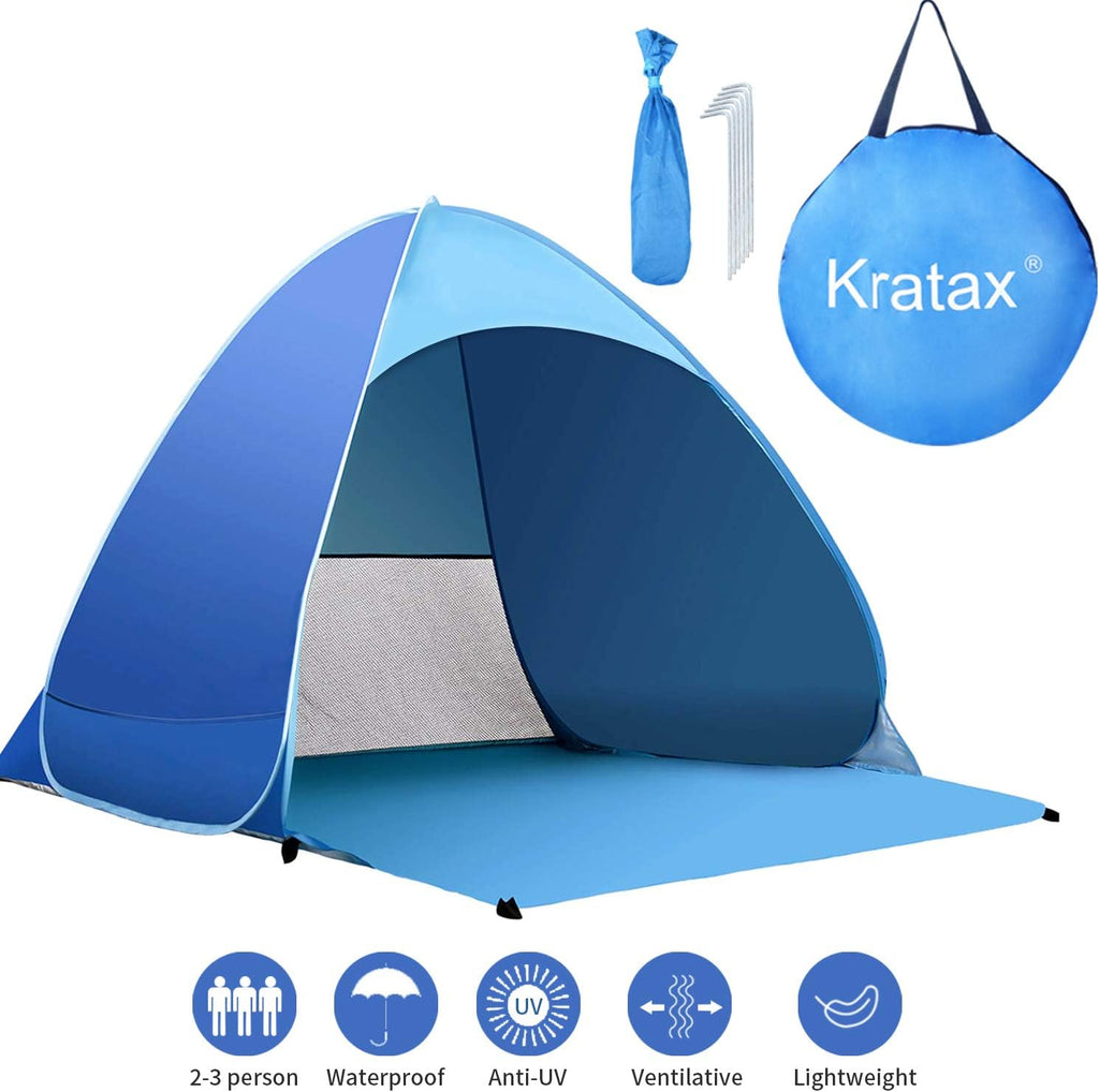 Pop Up Beach Tent for 1-3 Person UPF50+ Waterproof G81740