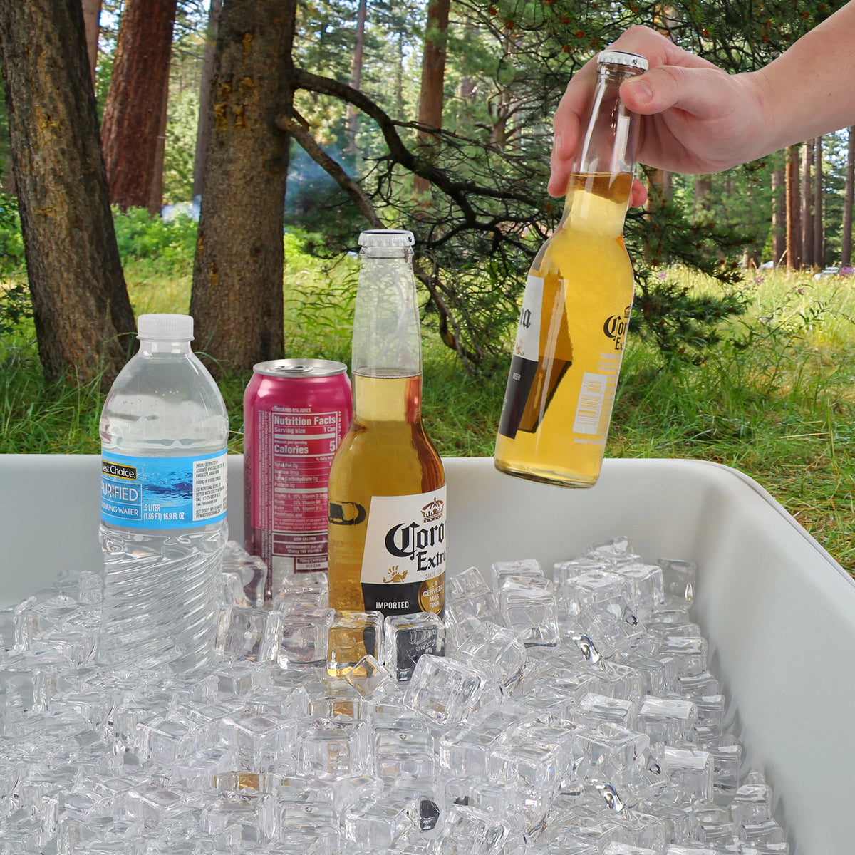 Folding Ice Cooler Table D7858