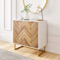 White Free Standing Accent Cabinet with Doors A560