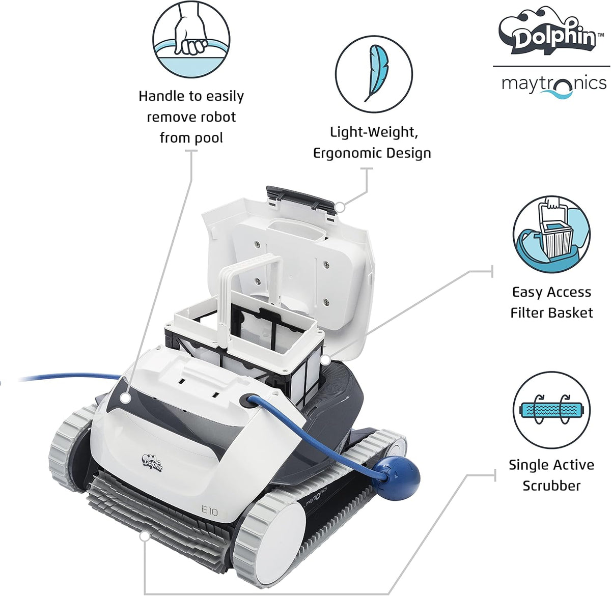 Robotic Pool Vacuum Cleaner for Above Ground Swimming Pools P813