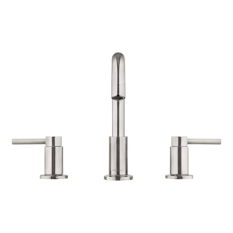 8 in. Widespread Double-Handle High-Arc Bathroom Faucet in Polished Nickel D246763