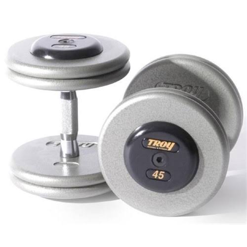 Gray Plates Rubber End Cap Dumbbells 35 Pounds Sold as Pairs X94492