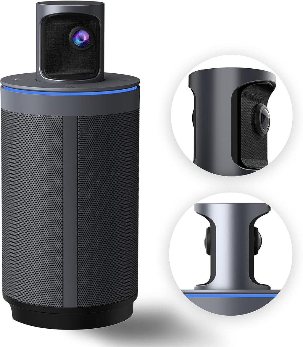 8K 360-Degree Video Conference Camera with 8 Noise-Cancelling Microphones and Speaker E877