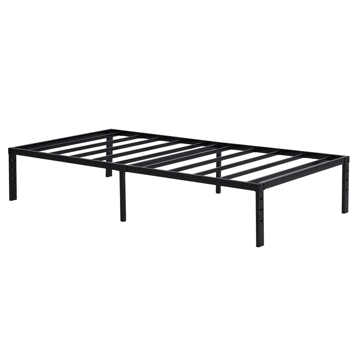 Twin Size Black Metal Platform Bed Q68609