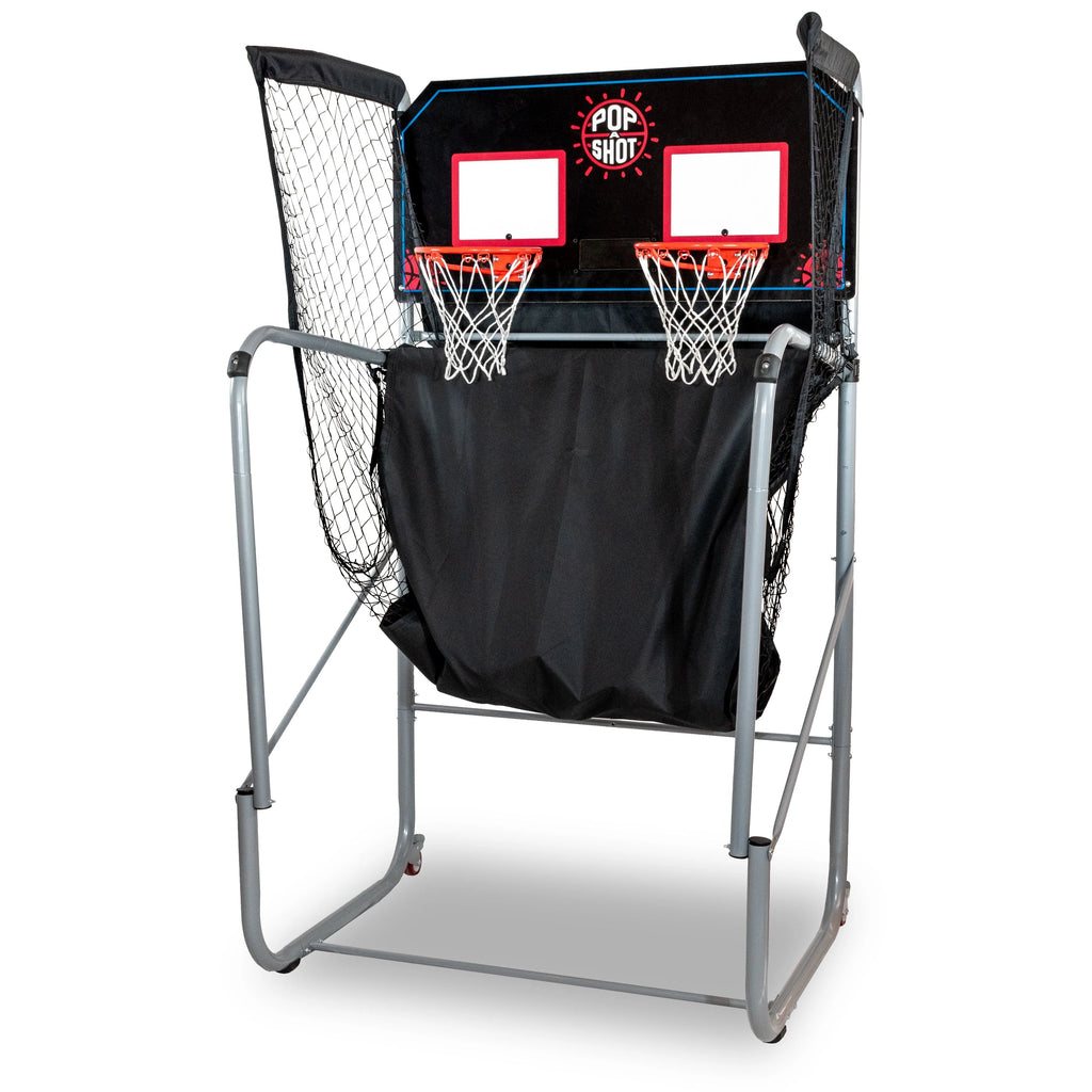 Black Foldable Basketball Arcade Game with 7 Basketballs Z13836