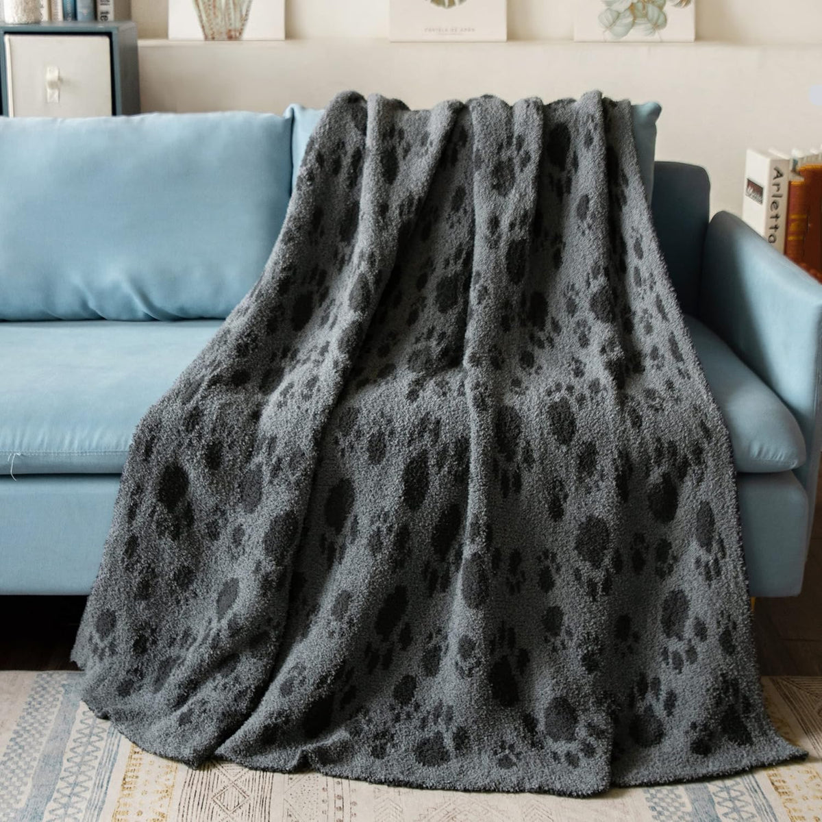 Chunky Knit Chenille Throw Blanket 50 x 60 Q87677