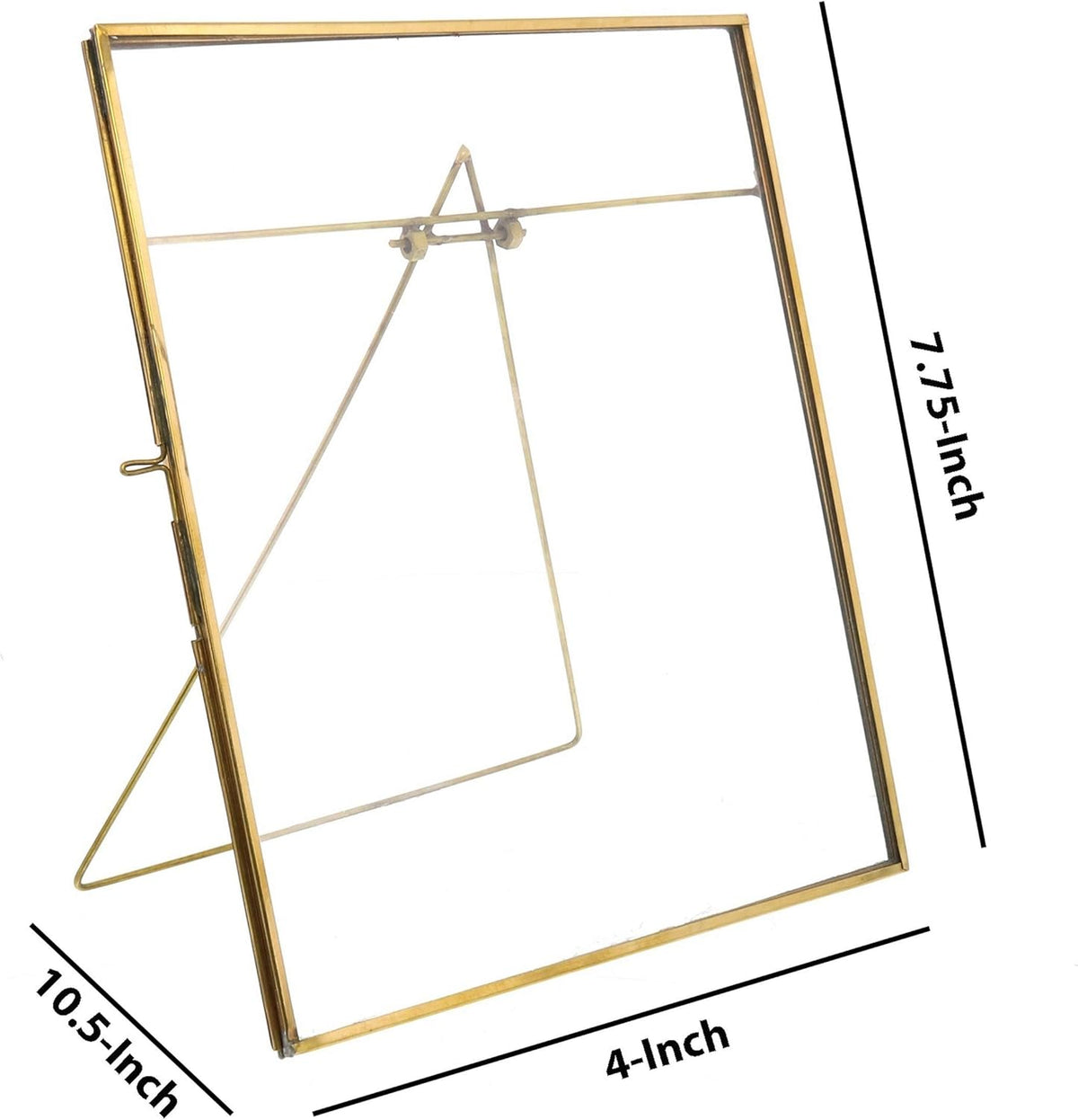 Metal Vertical Easel Frame with Glass Panel D798