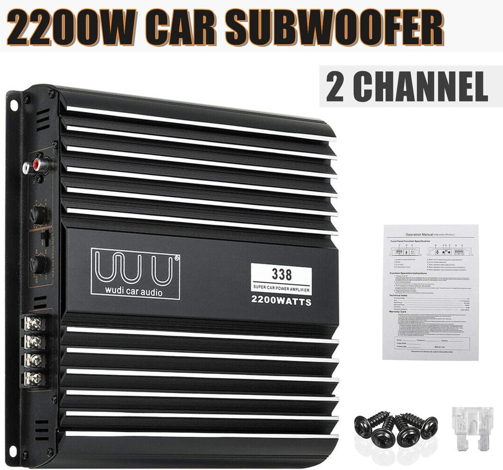 2 Channel 2200W Car Amplifier Pack of 2 K576