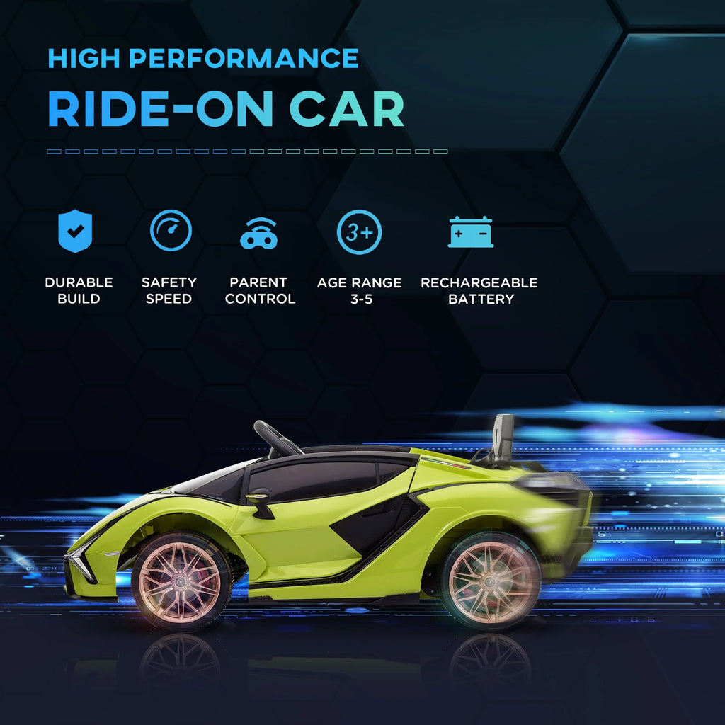 Green 12 V Electric Ride-On Car with Parent Remote Control T103